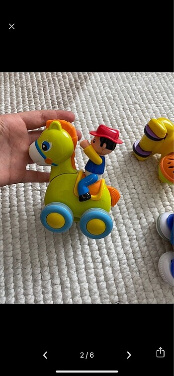 Fisher Price 3 adet oyuncak