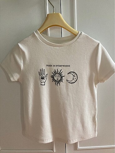 beyaz M beden tshirt