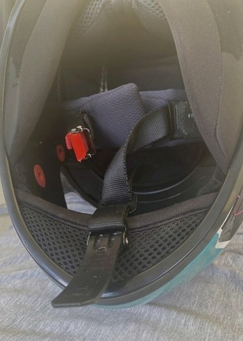 Renkli Parlak Biker Motosiklet Kaskı ve Motorcu Beyaz Şık Mont - Görsel 9