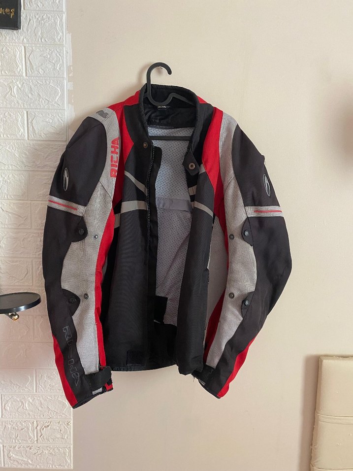 NEXO Siyah Kayışlı Biker Kask ve Motorcu Montu - Görsel 2