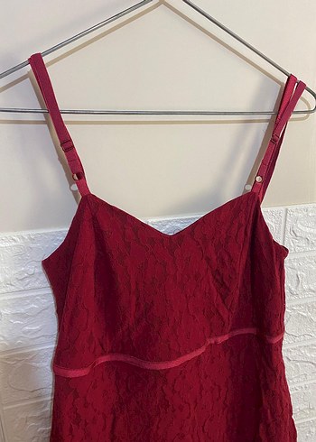 Full dantel askılı mini elbise - Görsel 2