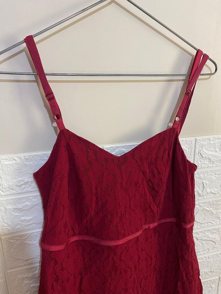 Full dantel askılı mini elbise - Görsel 2