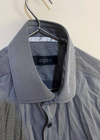 Gri Düğmeli Uzun Kollu Erkek Gömlek - Görsel 2