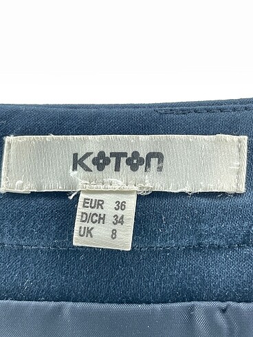 36 Beden lacivert Renk Koton Mini Etek %70 İndirimli.