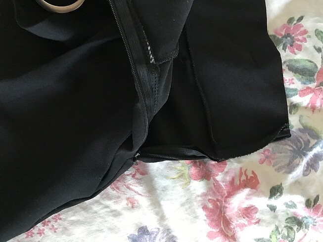 40 Beden Siyah Havuç Kesim Pantalon