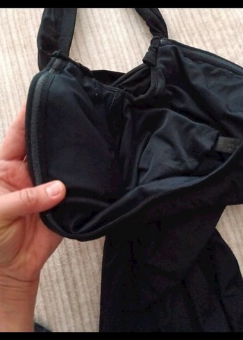 Siyah Askılı Kemerli Kadın Mayo - Görsel 6