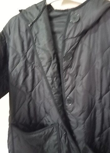 m Beden siyah Renk Kapitone mont