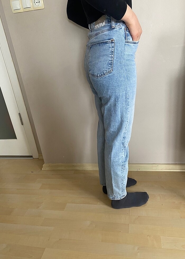 Mavi straight mom jean - Görsel 2