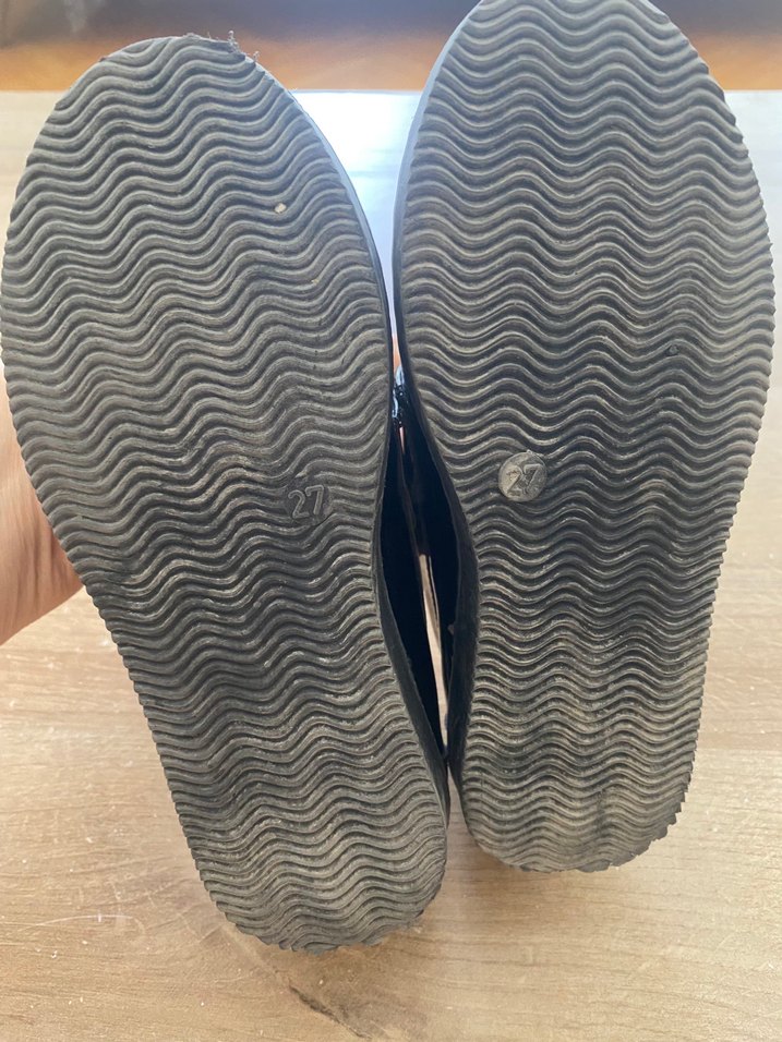 Erkek Çocuk Siyah Rugan Tokalı Ayakkabı - Görsel 4