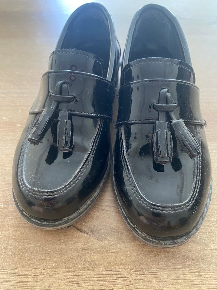 Erkek Çocuk Siyah Rugan Tokalı Ayakkabı - Görsel 3