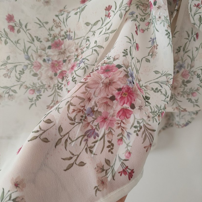 Çiçek Desenli şifon pareo - Görsel 2