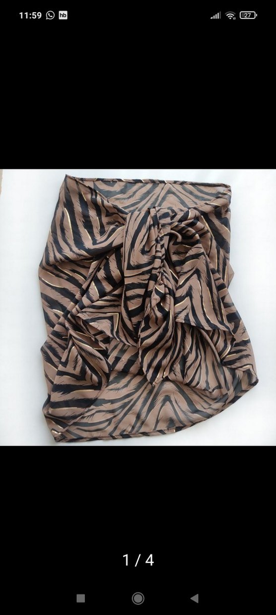 Kahverengi Bohem Kadın Fular - Görsel 2