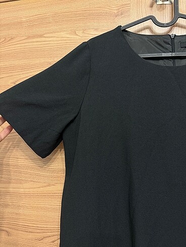 xl Beden Lcw Siyah şık pileli elbise