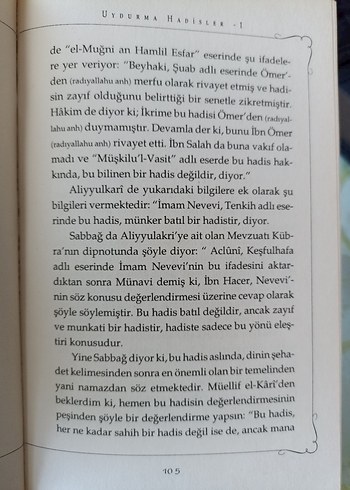 Beden BASKISI YOK Uydurma Hadisler 6 kitap takım