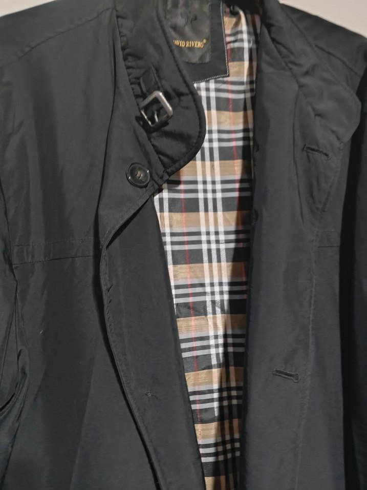 Düğmeli Siyah Erkek Midi Ceket - Görsel 2