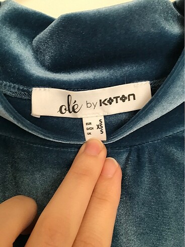 s Beden Kadife şık bluz