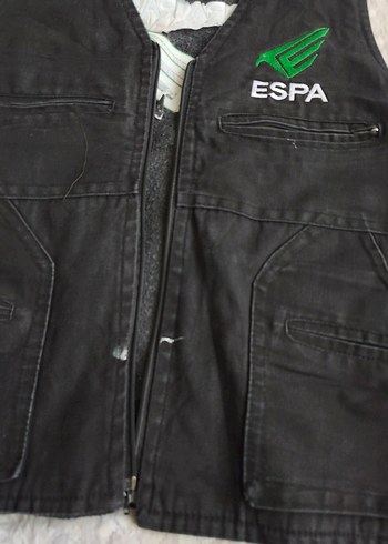 ESPA Siyah Fermuarlı Erkek Yelek - Görsel 2