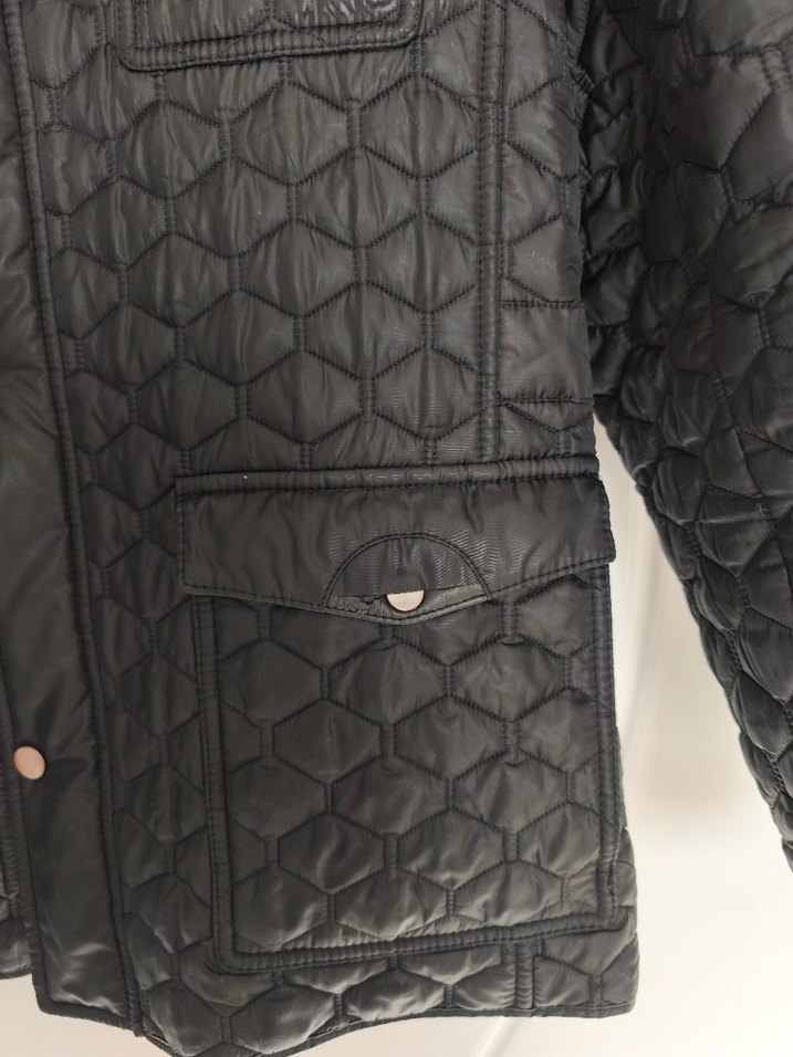 Düğmeli Siyah Deri Erkek Mont - Görsel 5