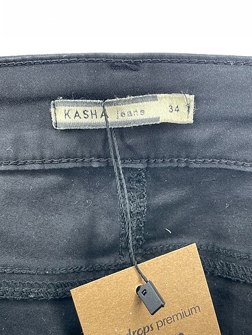 34 Beden siyah Renk Kasha Jean / Kot %70 İndirimli.