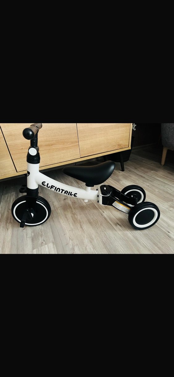 Beyaz siyah Üç Tekerlekli Çocuk Bisikleti - Görsel 2