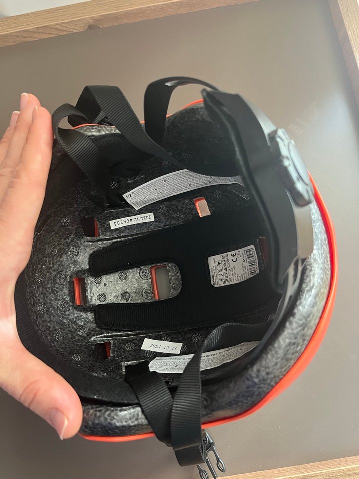 Turuncu Kayışlı Motosiklet Kaskı xs - Görsel 2