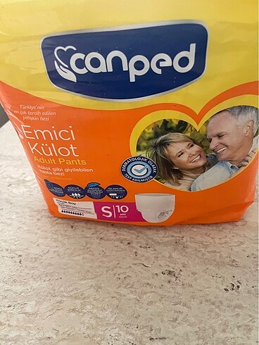 hasta bezi. canped. paket icinde S beden. 160 paketi