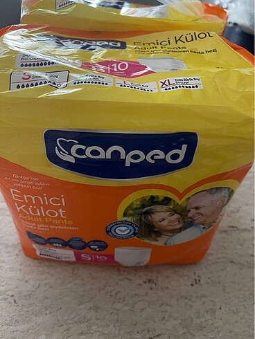 s Beden hasta bezi. canped. paket icinde S beden. 160 paketi