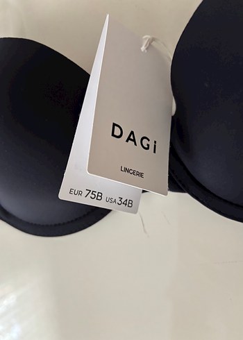 34 Beden Dagi Siyah Minimalist Sütyen