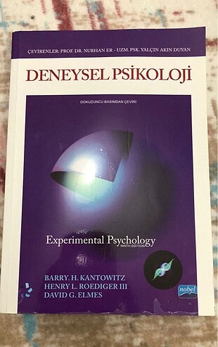 Deneysel Psikoloji Nobel Yayınları