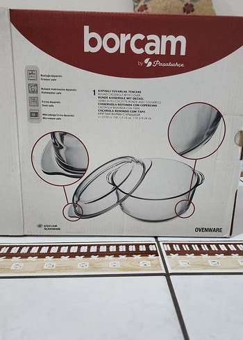 Paşabahçe Borcam kapaklı yuvarlak tencere