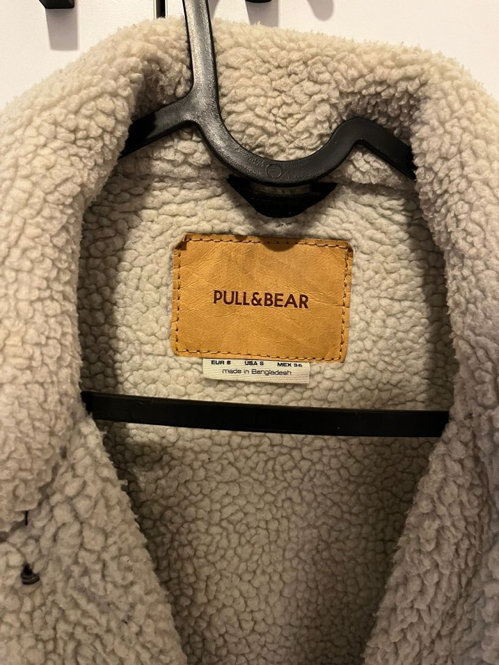 suni kürk kot ceket - Görsel 3