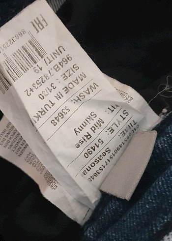 kot Pantolon W31 L30 erkek - Görsel 5