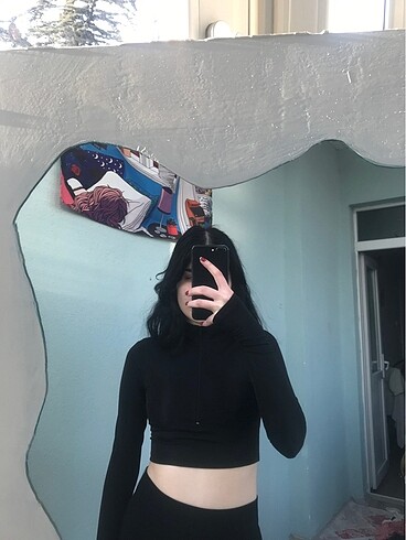 Trendyol & Milla Yarım Fermuar Crop