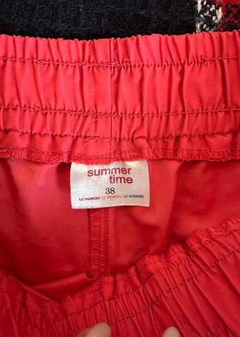 Kırmızı Kadın Mini Spor Şort - Görsel 2