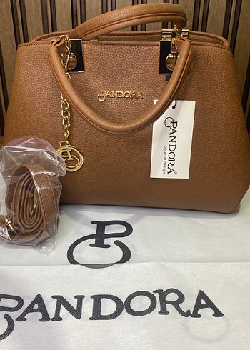 Pandora Klasik Toka Detaylı Kahverengi Deri Kadın Çanta