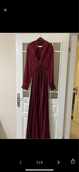 Bordo elbise
