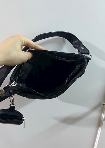 Beden siyah Renk Siyah Minimalist Kadın Omuz Çantası