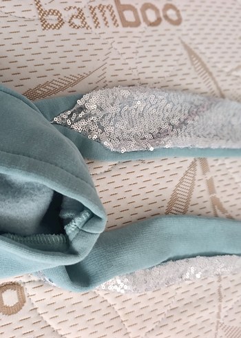 Kız Çocuk Kapüşonlu Baskılı Fermuarlı Sweatshirt takım - Görsel 2