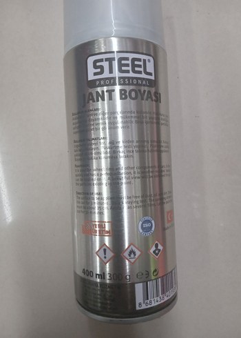 Stefanel Steel Profesyonel Jant Boyası Sprey 400 ml Gri
