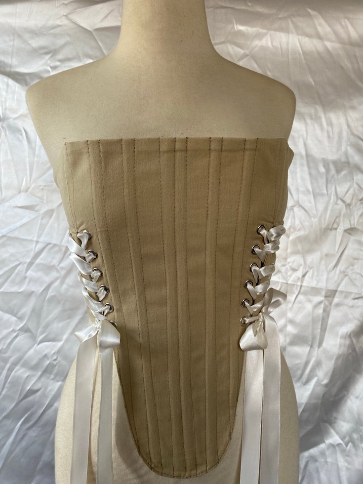 Bej Strappy Kemerli Midi Straplez Büstiyer - Görsel 2