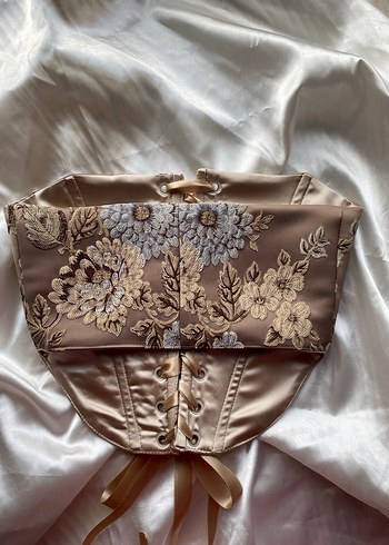 Dantel İşlemeli Straplez Bustiyer - Görsel 2