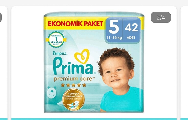 Prima premium care açılmamış 42li