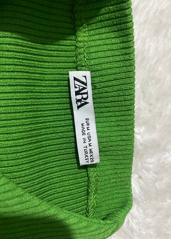 Zara Yeşil Kadın Kolsuz Fitted Monokini