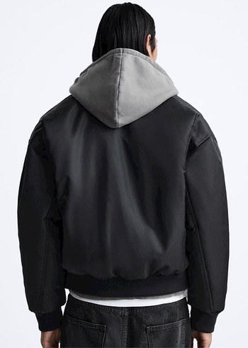 Siyah Bomber Ceket - Görsel 2