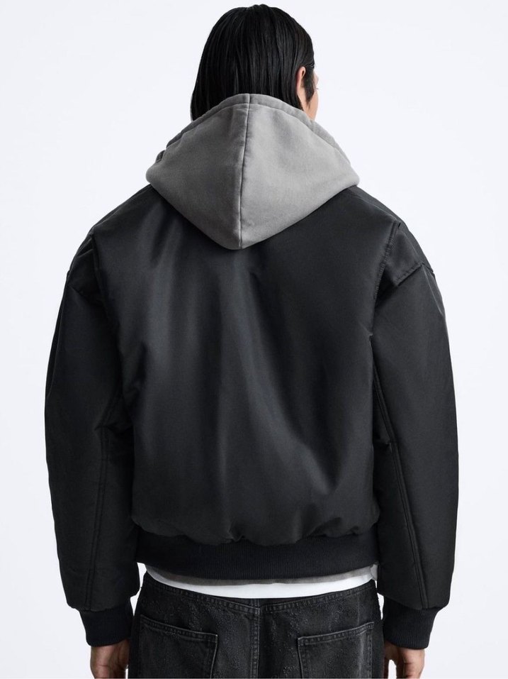 Siyah Bomber Ceket - Görsel 2