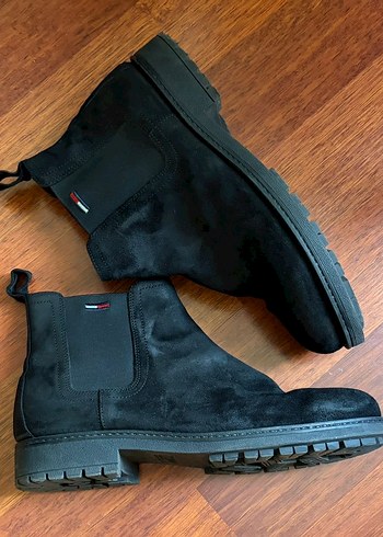 Tommy Hilfiger Siyah Chelsea Süet Bot - Görsel 2