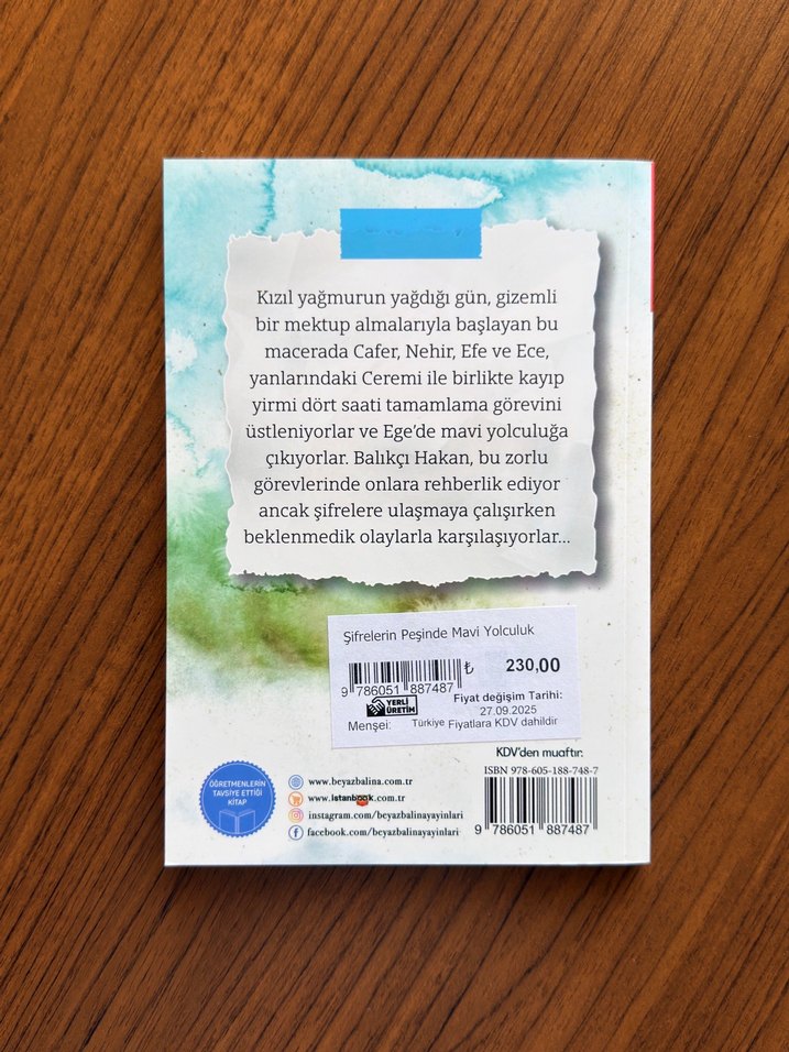 Şifrelerin Peşinde Mavi Yolculuk Çocuk Kitabı - Görsel 2