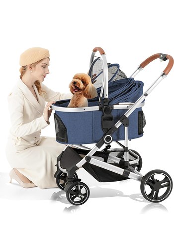 SIFIR - Mavi Bebek veya Kedi Köpek Arabası - Görsel 9