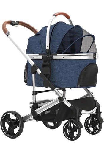 SIFIR - Mavi Bebek veya Kedi Köpek Arabası - Görsel 5