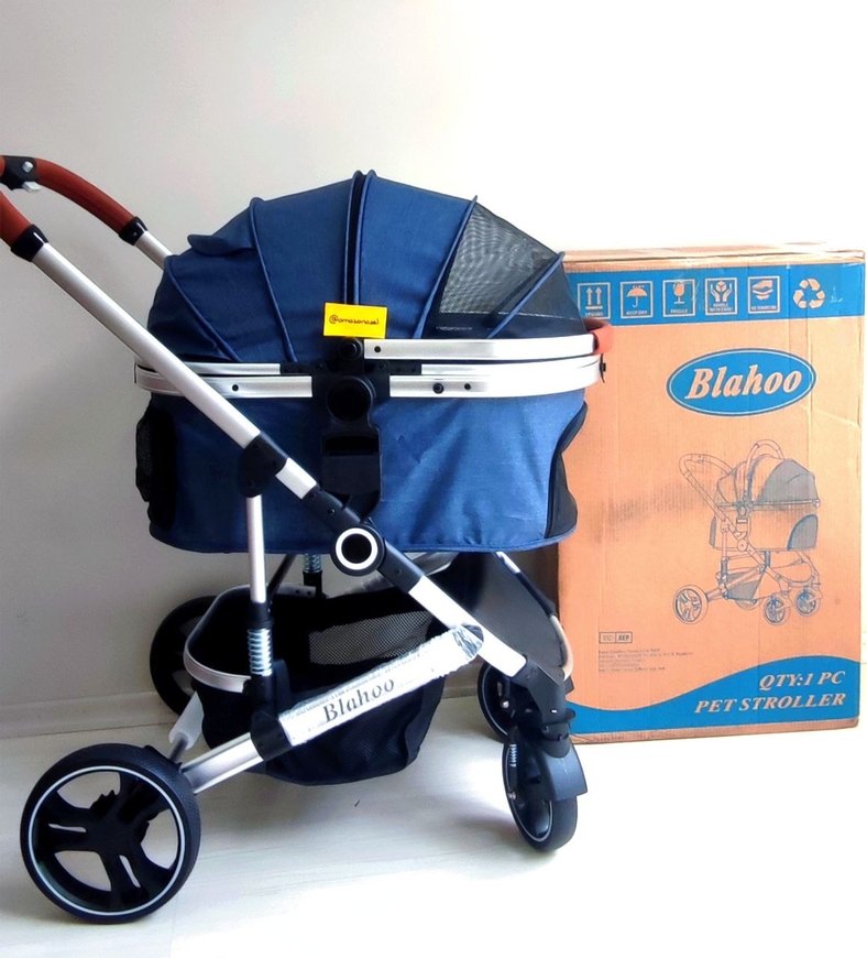 SIFIR - Mavi Bebek veya Kedi Köpek Arabası - Görsel 2